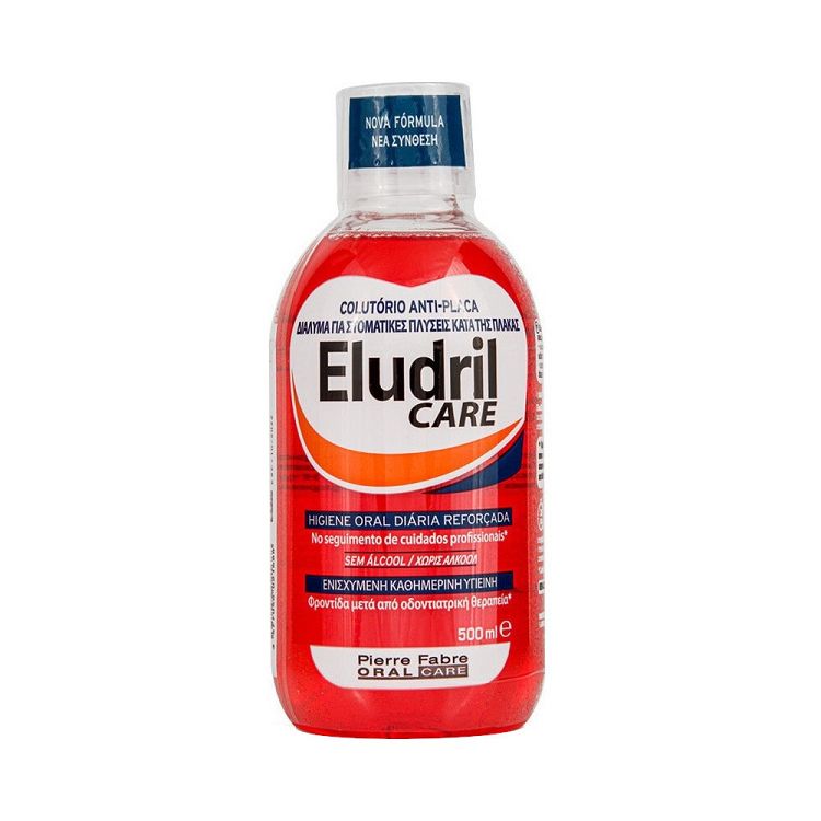 Elgydium Eludril Care Mouthwash 500ml | Στοματικό Διάλυμα Χλωρεξιδίνης 0,05% χωρίς Αλκοόλη
