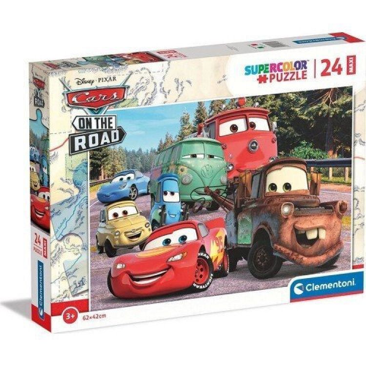 Clementoni Παιδικό Παζλ Maxi Supercolor Disney Cars 24 τμχ