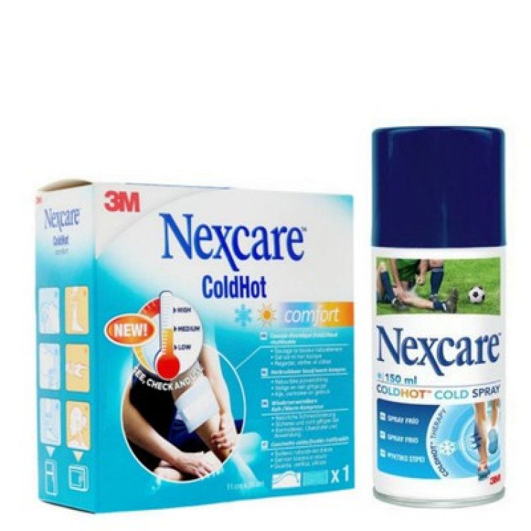 Nexcare Comfort Επίθεμα Gel Κρυοθεραπείας/ Θερμοθεραπείας Γενικής Χρήσης 26x11cm + ΔΩΡΟ Nexcare ColdHot Cold Spray 150ml
