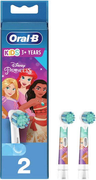 Oral-B Kids Princess Aνταλλακτικές Κεφαλές Ηλεκτρικής Οδοντόβουρτσας, 2τμχ