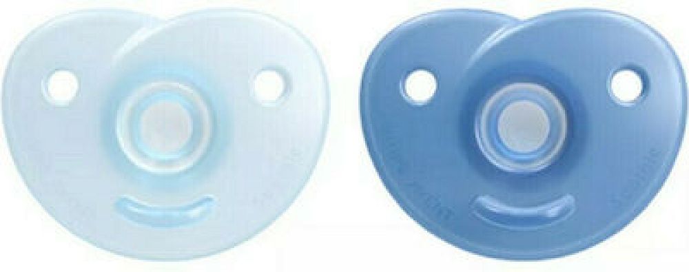 Philips Πιπίλες Σιλικόνης για 0-6 μηνών SCF099/21 Blue 2τμχ