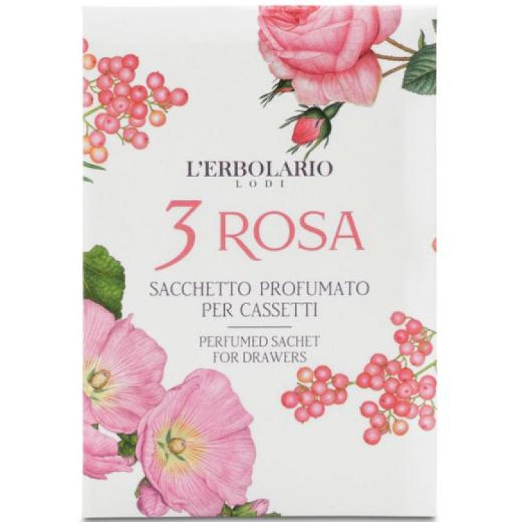 L'ERBOLARIO 3 Rosa Αρωματικά σακουλάκια για συρτάρια