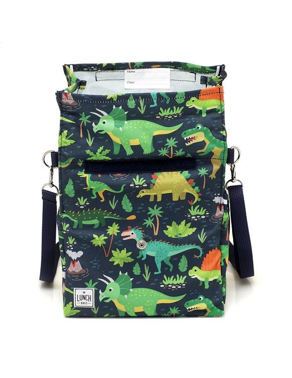 The Lunch Bags Original Kids Version Ισοθερμική Τσάντα Χειρός Φαγητού 5lt Dinos Blue Μ21 x Π16 x Υ24cm