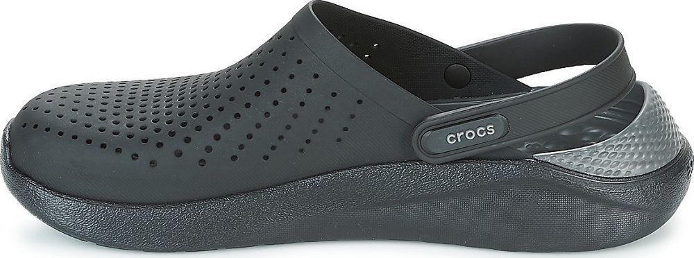Crocs Literide Ανατομικά Σαμπό σε Χρώμα Μαύρο
