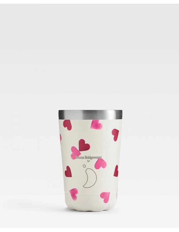 Chilly's Original Coffee Cup Θερμός Emma Bridgewater Pink Hearts BPA Free 340ml