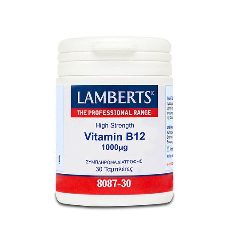 Lamberts Vitamin B12 Συμπλήρωμα Διατροφής Βιταμίνη Β12 1000mcg 30Tabs