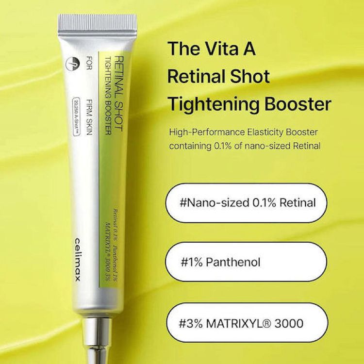 Celimax The Vita-A Retinal Shot Tightening Ενυδατικό & Αντιγηραντικό Booster Προσώπου με Ρετινάλη για Σύσφιξη & Θρέψη 15ml