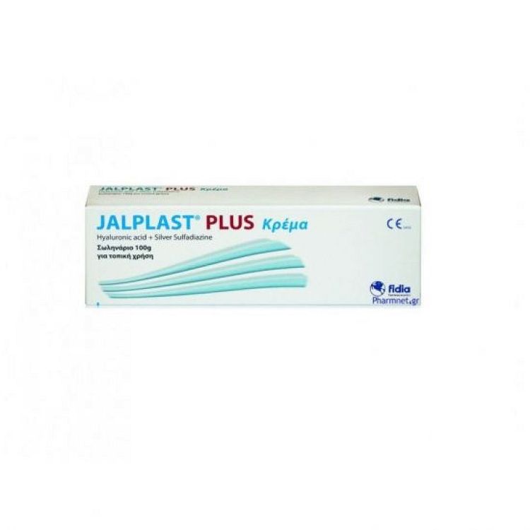 Jalplast Plus Cream Επουλωτική Κρέμα Με Υαλουρονικό Οξύ & Ισχυρή Αντιμικροβιακή Δράση 100g