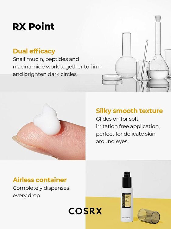 Cosrx Advanced Snail Peptide Eye Cream - Κρέμα ματιών που φωτίζει και τονώνει τα μάτια 25ml