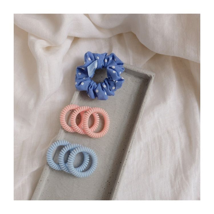 Invisibobble Perfect Essentials Σπιράλ Λαστιχάκια Γαλάζιο
