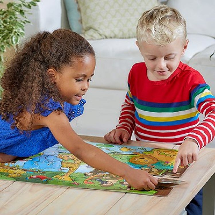 Orchard Toys "Ποιος είναι στη ζούγκλα;" (Who's in the Jungle ) Jigsaw Puzzle Ηλικίες 3+ ετών