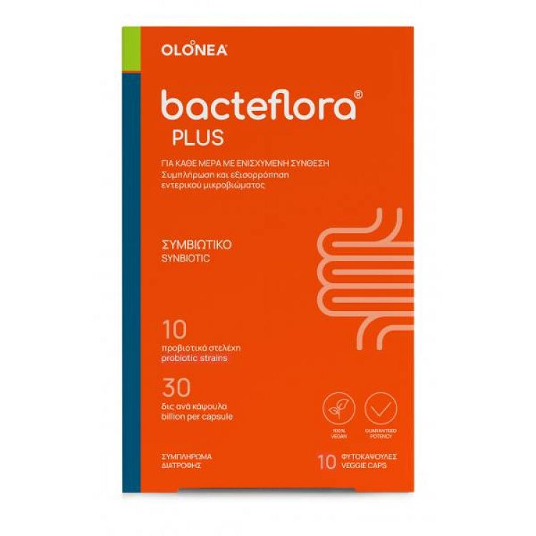 BacteFlora Plus με Προβιοτικά και Πρεβιοτικά 10 κάψουλες