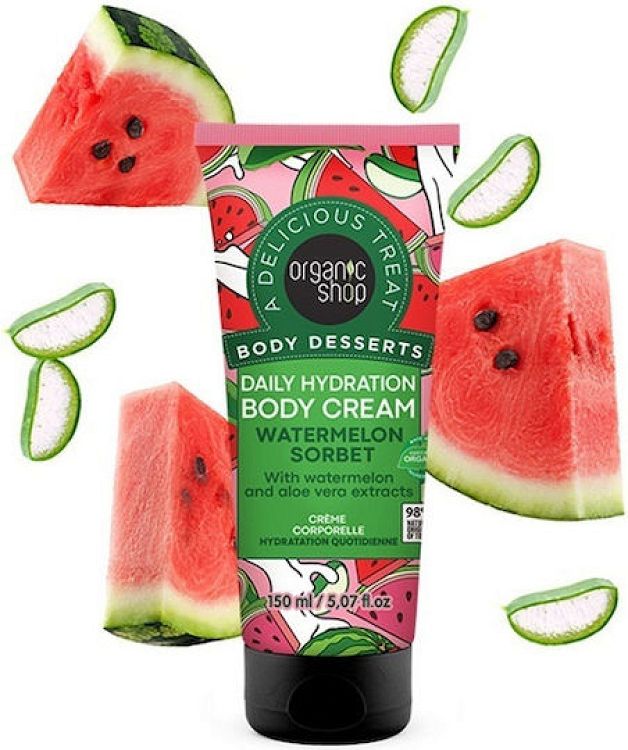 Organic Shop Body Desserts Watermelon Sorbet Ενυδατική Κρέμα Σώματος 150ml