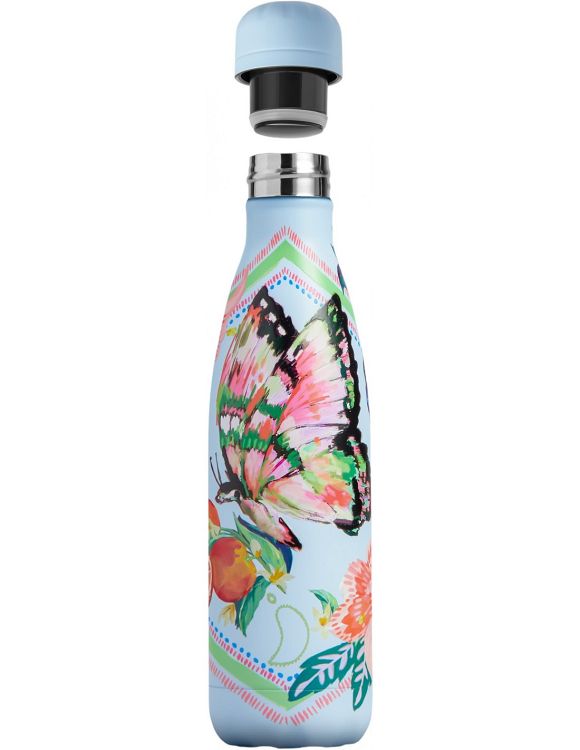 Chilly's Original Θερμός Μπουκάλι Tropical Γαλάζιο BPA Free 500ml