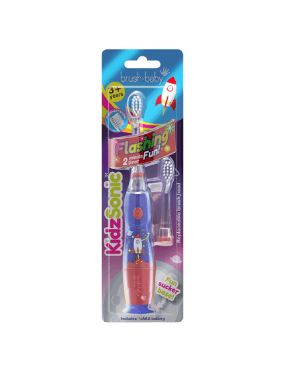 Brush-Baby Ηλεκτρική Οδοντόβουρτσα KidzSonic® 3+ ετών-Rocket