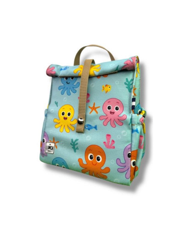 The Lunch Bags Original Kids Version Ισοθερμική Τσάντα Χειρός Φαγητού 5lt Octopus Μ21 x Π16 x Υ24cm