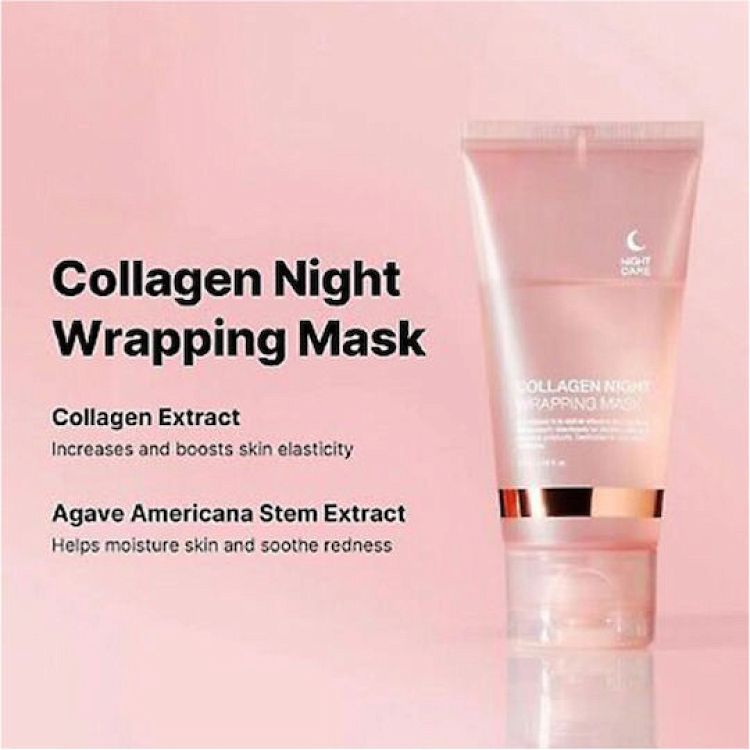 Medicube Collagen Night Wrapping Peel Off Μάσκα Προσώπου Νύχτας για Σύσφιξη / Ενυδάτωση / Λάμψη 75ml