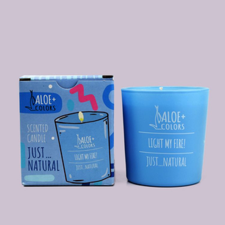Aloe+Colors Scented Soy Candle Just Natural - Αρωματικό κερί με άρωμα Φρεσκάδα - 220gr