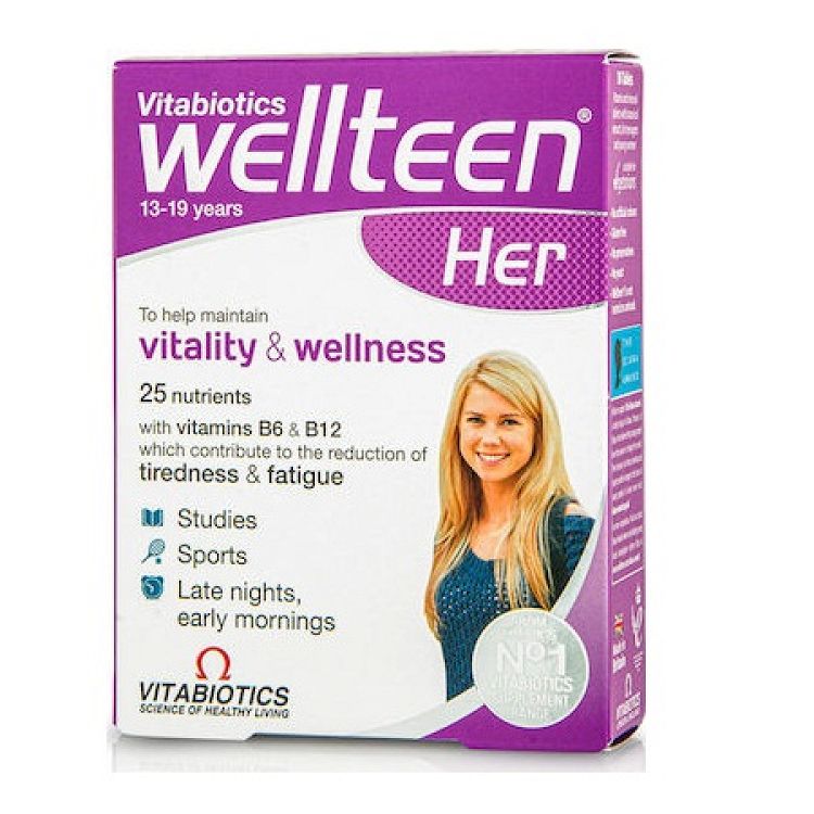 Vitabiotics Wellteen Her Συμπλήρωμα Διατροφής για έφηβες & νέες γυναίκες 30 tabs