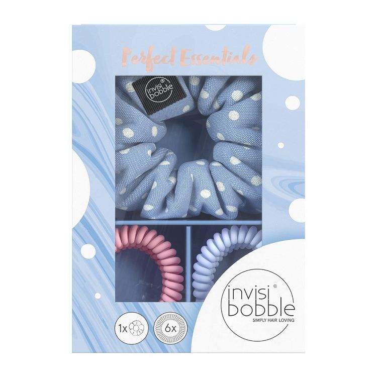 Invisibobble Perfect Essentials Σπιράλ Λαστιχάκια Γαλάζιο