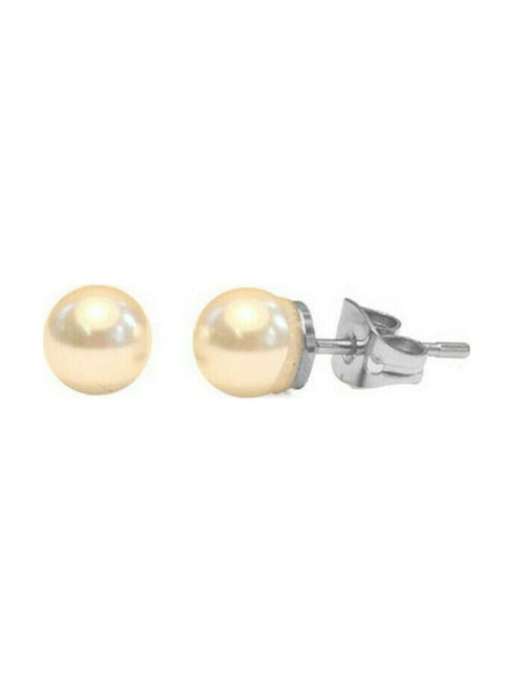 Farma Bijoux Υποαλλεργικά Σκουλαρίκια Perla 6mm 1 ζευγάρι