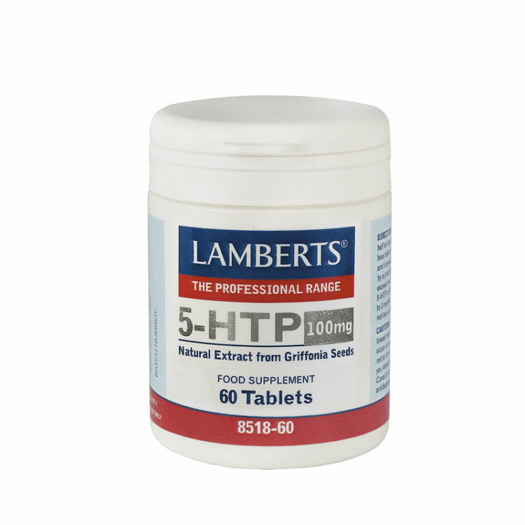 Lamberts 5-HTP 100mg 60tabs - Αντιμετώπιση άγχους, βελτίωση ύπνου