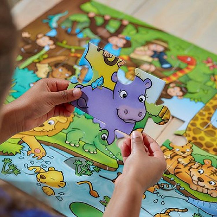 Orchard Toys "Ποιος είναι στη ζούγκλα;" (Who's in the Jungle ) Jigsaw Puzzle Ηλικίες 3+ ετών