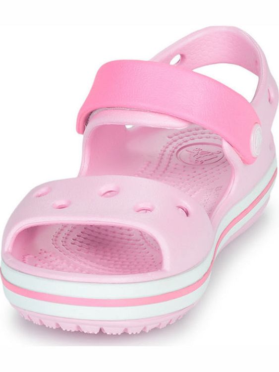 Crocs Παιδικά Ανατομικά Παπουτσάκια Θαλάσσης Crocband Sandal Kids ροζ