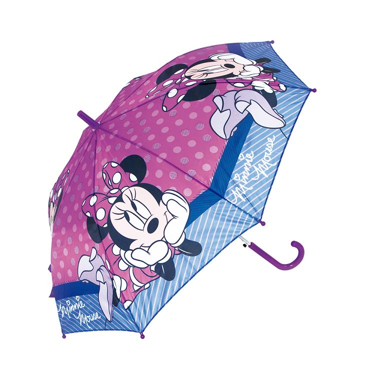 Safta Παιδική Ομπρέλα Μπαστούνι Minnie Μωβ