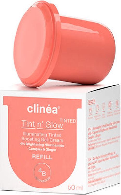 Clinea Tint N' Glow Refill Light Gel Προσώπου Ημέρας με Χρώμα για Λάμψη 50ml