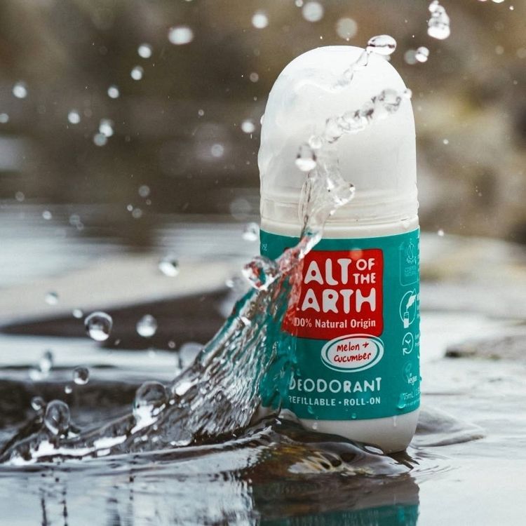 Salt of the Earth Melon & Cucumber Vegan Αποσμητικό, Επαναγεμιζόμενο Roll-On 75ml