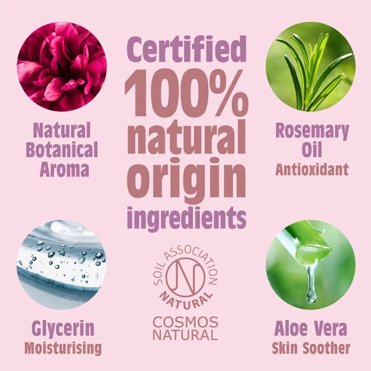 Salt of the Earth Peony & Blossom Vegan Αποσμητικό, Επαναγεμιζόμενο Roll-On 75ml