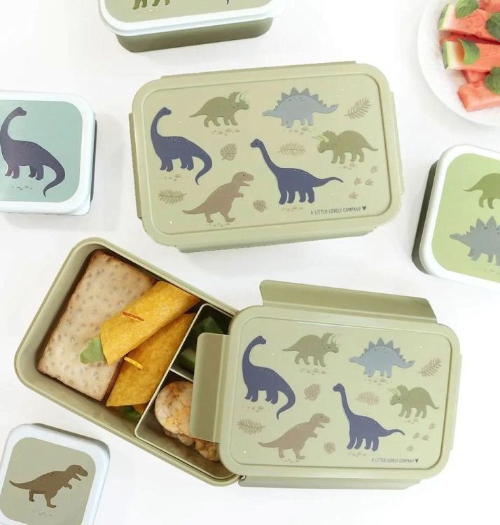 A Little Lovely Company Δοχείο φαγητού Bento Lunch box - Dinosaurs