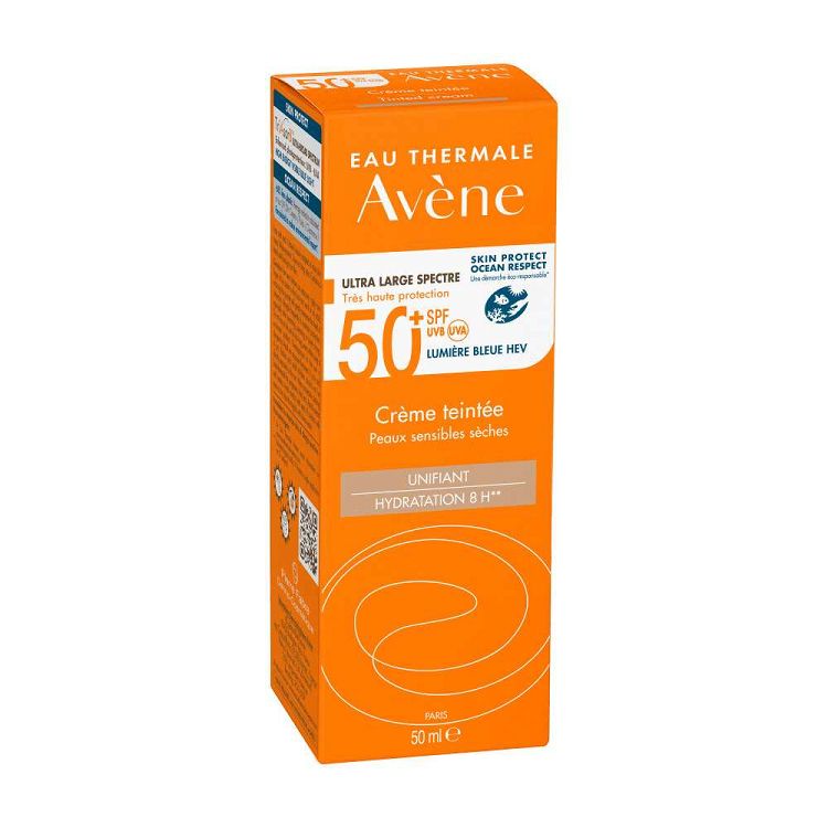 Avène Tinted Cream SPF50+ Αντηλιακή κρέμα προσώπου με Χρώμα για το ξηρό και πολύ ξηρό δέρμα 50ml