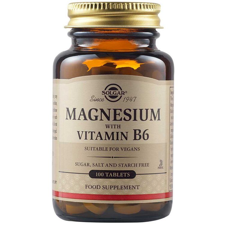 Solgar Magnesium + B6 100 tabs