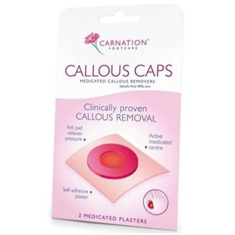 VICAN Carnation Callous Caps Επιθέματα Αφαίρεσης Κάλων με Σαλικυλικό Οξύ 2 Τεμάχια