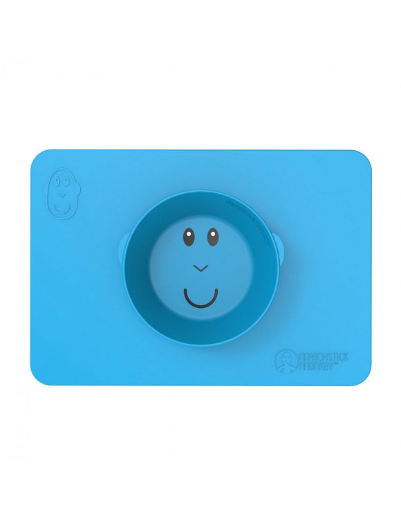 Matchstick Monkey Anti-Slip Bowl - Blue