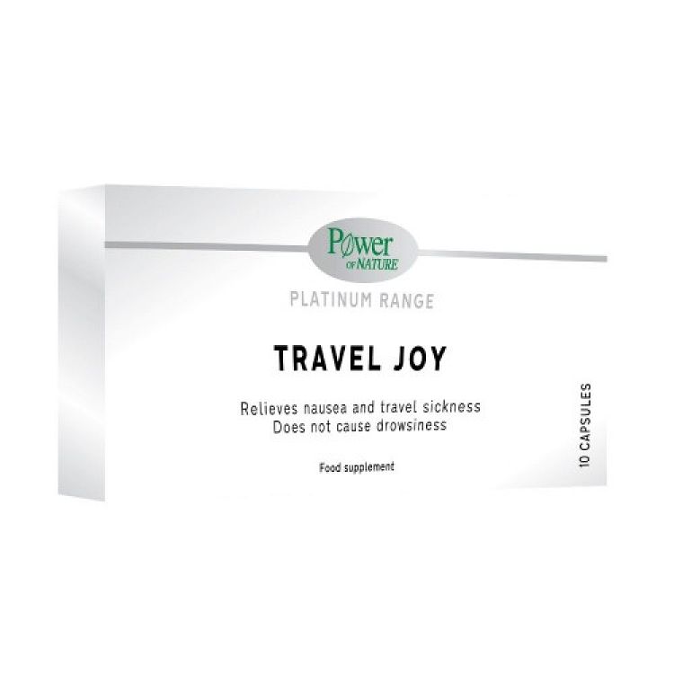 Power Health Platinum Travel Joy 10caps - Συμπλήρωμα Διατροφής για τη Ναυτία του Ταξιδιού