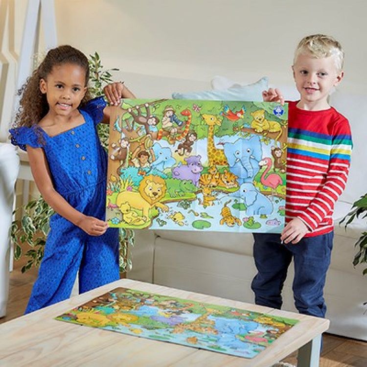 Orchard Toys "Ποιος είναι στη ζούγκλα;" (Who's in the Jungle ) Jigsaw Puzzle Ηλικίες 3+ ετών