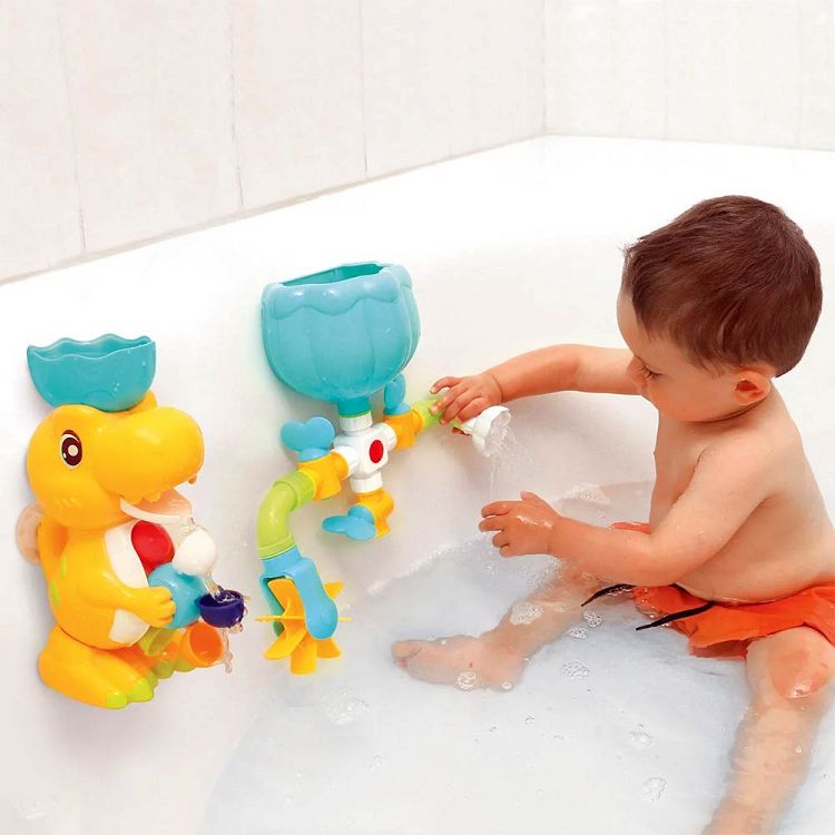 Ludi Σετ παιχνιδιών μπάνιου - Κύκλωμα νερού 'Δεινόσαυρος'