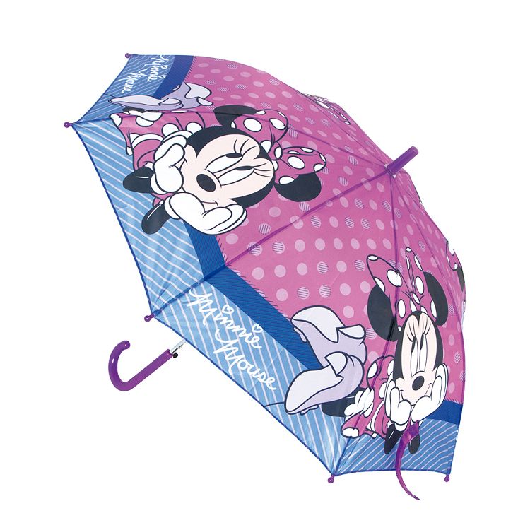 Safta Παιδική Ομπρέλα Μπαστούνι Minnie Μωβ