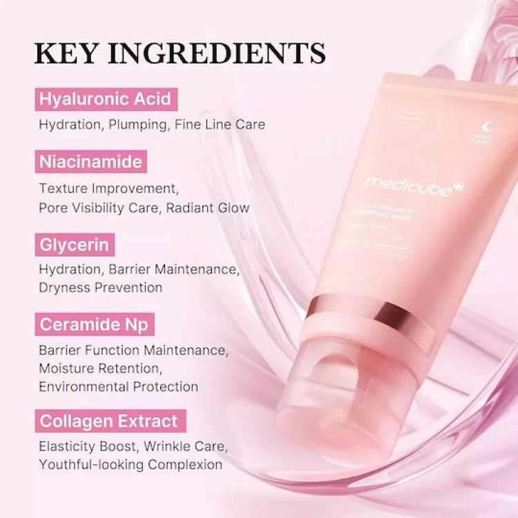 Medicube Collagen Night Wrapping Peel Off Μάσκα Προσώπου Νύχτας για Σύσφιξη / Ενυδάτωση / Λάμψη 75ml