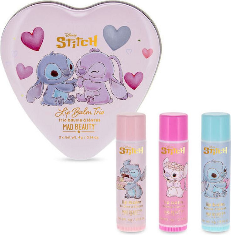 Mad Beauty I Heart Παιδικό Μακιγιάζ σετ τριών θρεπτικών lip balms