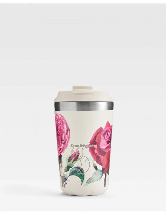 Chilly's Original Coffee Cup Θερμός Emma Bridgewater Pink Roses BPA Free 340ml