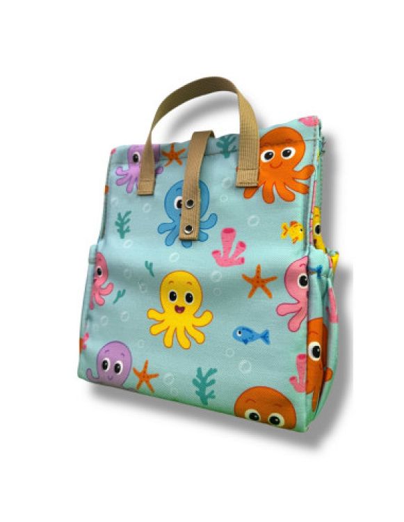 The Lunch Bags Original Kids Version Ισοθερμική Τσάντα Χειρός Φαγητού 5lt Octopus Μ21 x Π16 x Υ24cm