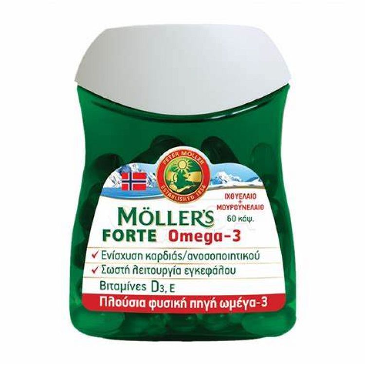 Moller’s Μουρουνέλαιο Forte Omega-3 ,60caps
