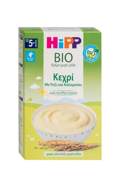 Hipp Βρεφική Κρέμα Κεχρί με Ρύζι και Καλαμπόκι 5m+ 200gr χωρίς Γλουτένη