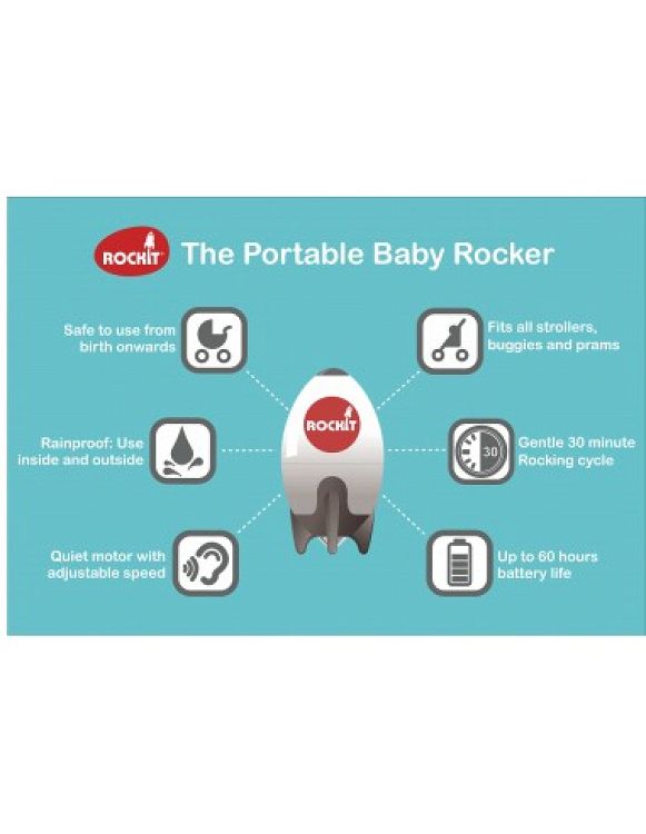 Rockit Rocker Συσκευή Δόνησης Portable Baby Rocker White