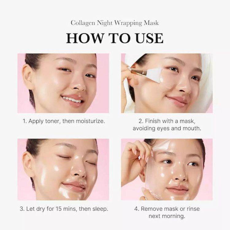 Medicube Collagen Night Wrapping Peel Off Μάσκα Προσώπου Νύχτας για Σύσφιξη / Ενυδάτωση / Λάμψη 75ml