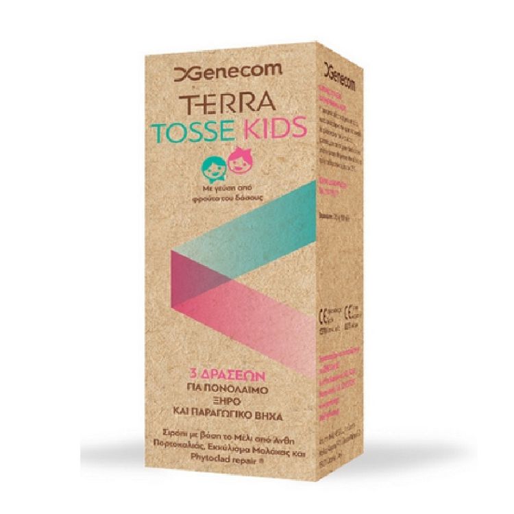 Genecom Terra Tosse Kids Σιρόπι για Παιδιά για Ξηρό και Παραγωγικό Βήχα Φρούτα του Δάσους 150ml